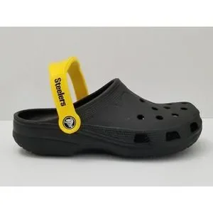 Croakies Shoes Nfl Pittsburg Steelers Crocs Sz 89 Women Men